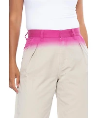 blue revival Women's Straight-Leg Dip Dye Trousers