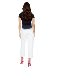 blue revival Women's Straight-Leg Dip Dye Trousers