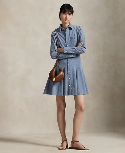 Polo Ralph Lauren Women's Cotton Corduroy A-Line Shirtdress