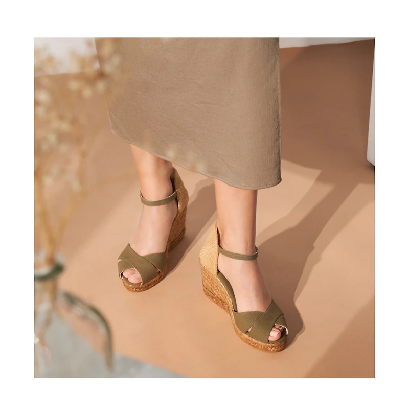 Aiguablava Limited Edition Canvas Espadrille Sandal Wedges