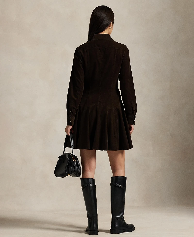 Polo Ralph Lauren Women's Cotton Corduroy A-Line Shirtdress