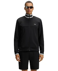 Boss by Hugo Men's Cotton-Blend Zip-Up Sweatshirt