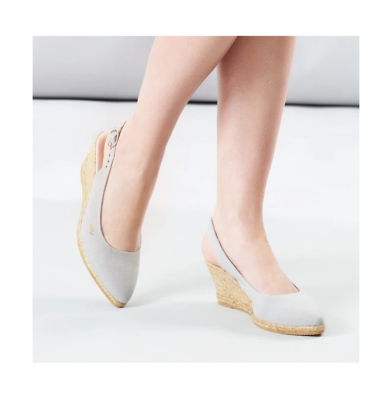 Palomera Canvas Espadrille Wedges