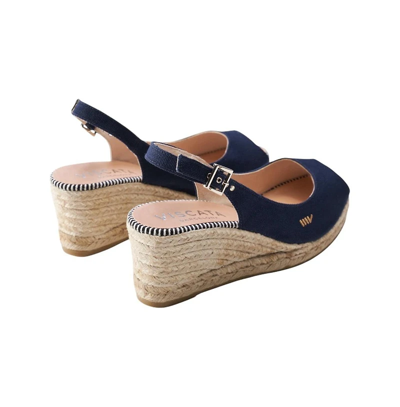 Gavina Canvas Espadrille Sandal Wedges