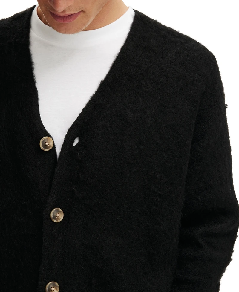 Cotton On Men's Cropped Cardigan Sweater