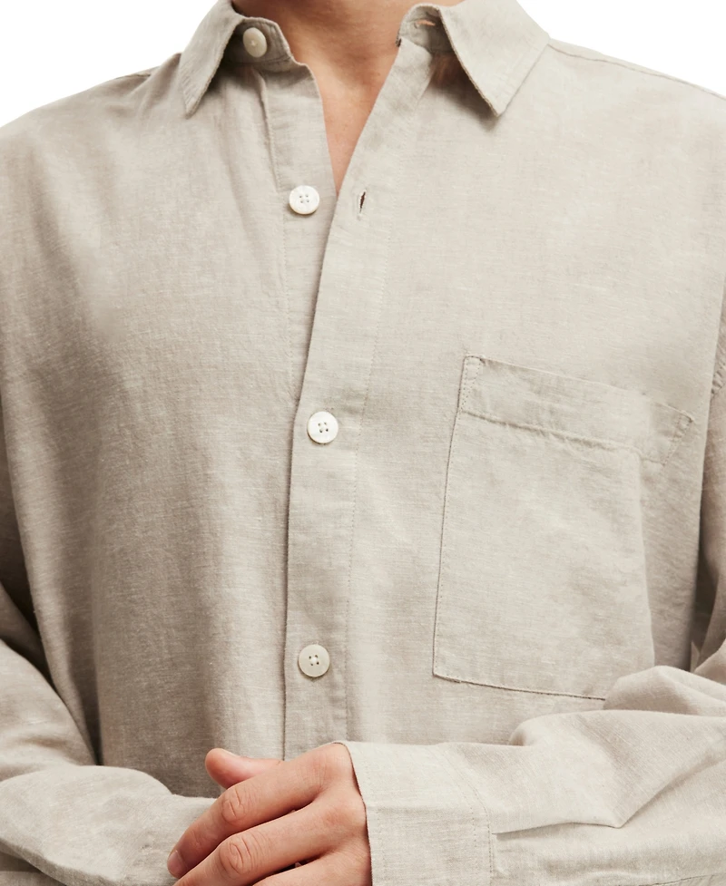 Cotton On Men's Eli Long Sleeve Shirt