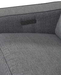Miren 3-Pc. Fabric Chaise Sectional with 1 Power Headrest Recliner, Exclusively at Macy's