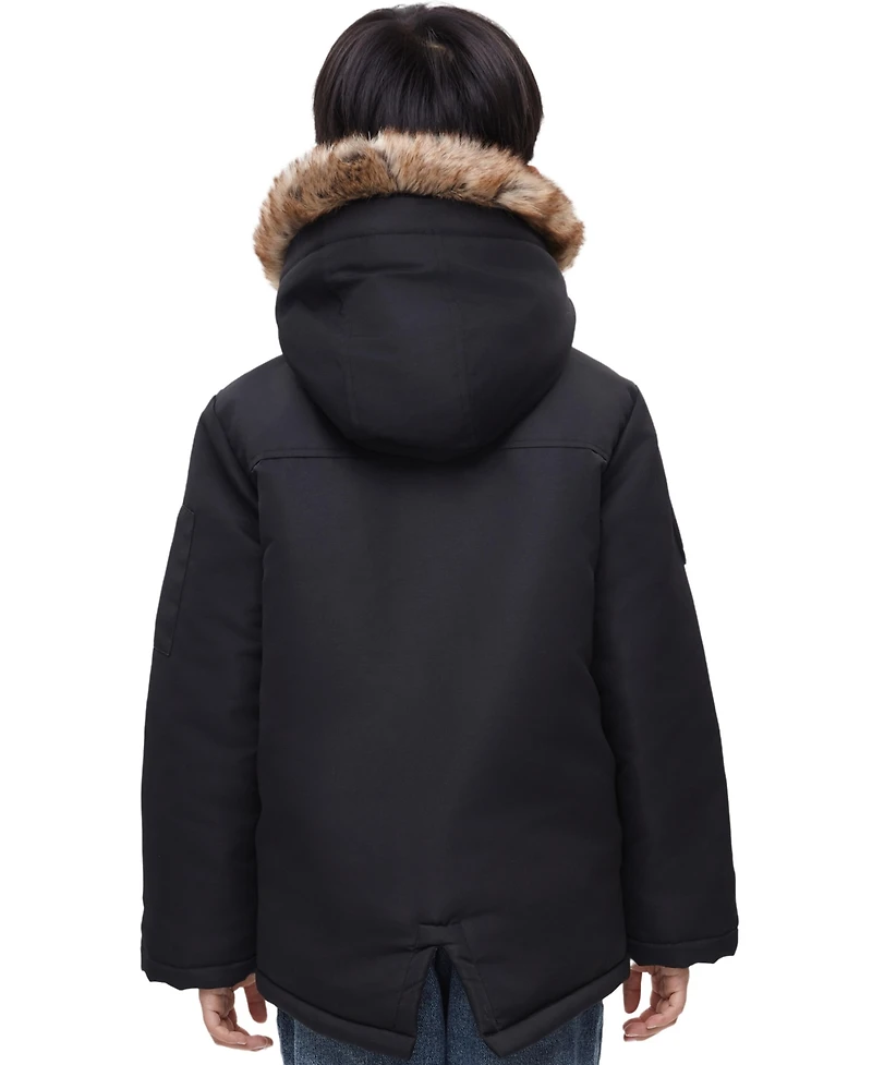 Rokka&Rolla Boys Parka Jacket with Lined Hood