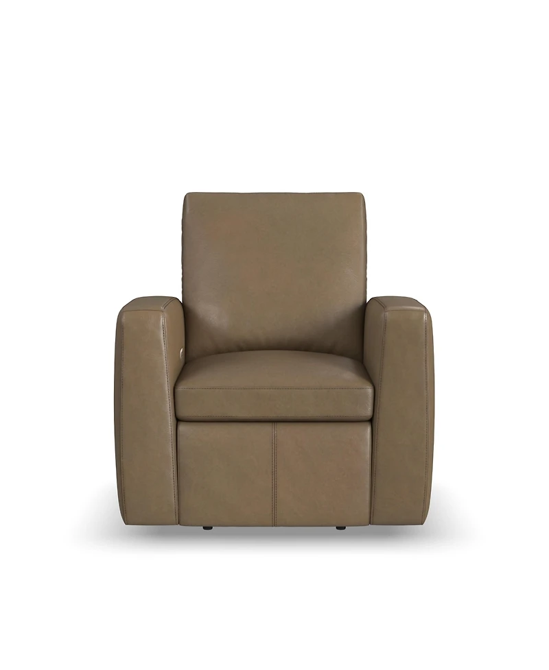 Flexsteel Aria 38" Fawn Leather Power Recliner