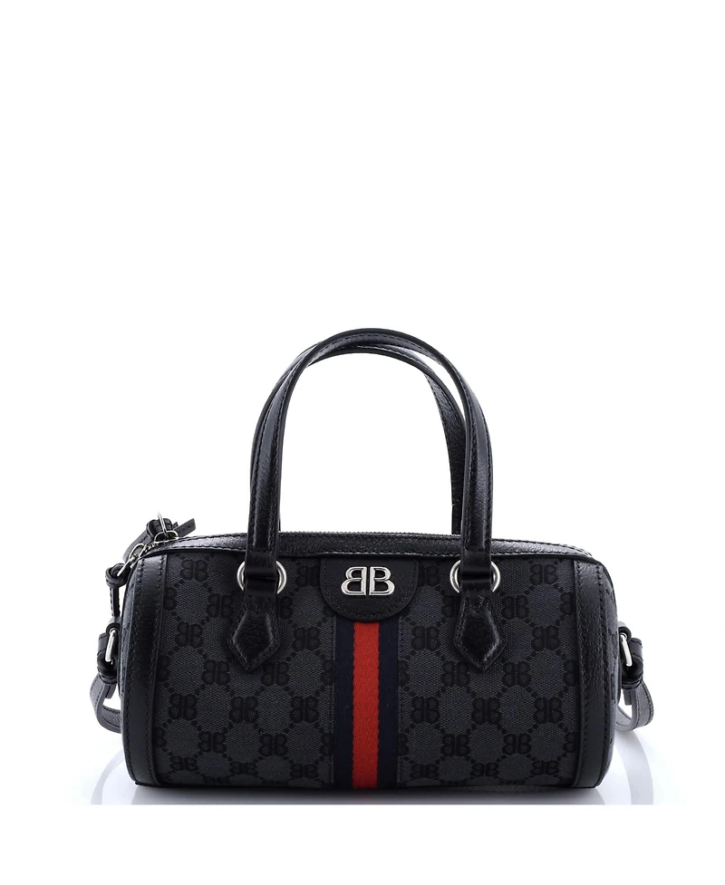 Pre-Owned Balenciaga Small x Gucci The Hacker Project Boston Bag Bb Canvas