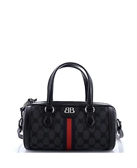 Pre-Owned Balenciaga Small x Gucci The Hacker Project Boston Bag Bb Canvas