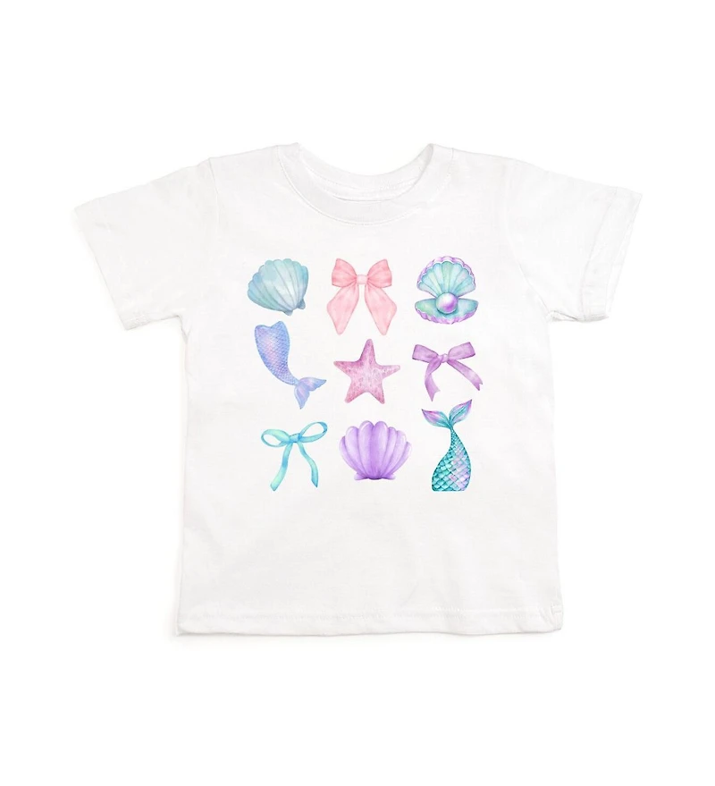 Sweet Wink Toddler Girls Mermaid Cutie Short Sleeve T-Shirt