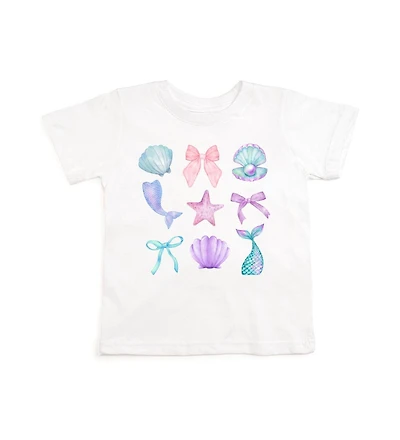 Sweet Wink Toddler Girls Mermaid Cutie Short Sleeve T-Shirt