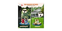 Slickblue Toddler Oxford Fabric Tree Saucer Swing Outdoor Hanging Swing for Backyard and Garden