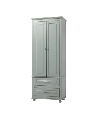 Casainc 62.5"H Tall Storage Cabinet with 2 Drawers for Bathroom or Office Use