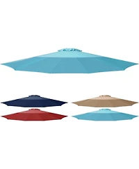 One 9' Patio Umbrella Replacement Canopy Outdoor Table Market Yard Umbrella Replacement Top Cover