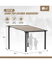 Mondawe 10 x Ft Lean to Gazebo