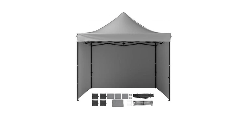 Slickblue Pop Up Canopy Tent with Removable Sidewalls Waterproof Portable Gazebo with Wheels