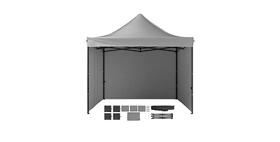 Slickblue Pop Up Canopy Tent with Removable Sidewalls Waterproof Portable Gazebo with Wheels