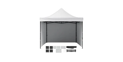 Slickblue Pop Up Canopy Tent with Removable Sidewalls Waterproof Portable Gazebo with Wheels