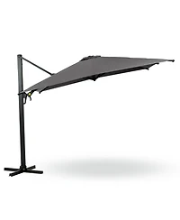 10 Ft Cantilever Patio Umbrella with 360° Rotation & Tilt Adjustment, Square Outdoor Offset Umbrella with Aluminum Pole