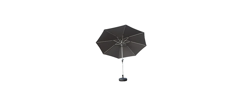Flynama 10ft Gray Outdoor Patio Umbrella with Crank and Tilt for Garden and Pool
