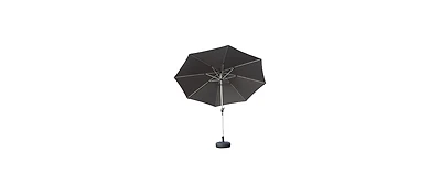 Flynama 10ft Gray Outdoor Patio Umbrella with Crank and Tilt for Garden and Pool