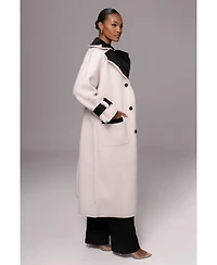 Jluxlabel Women's Suede And Sherpa Reversible Coat