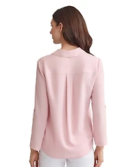 Jones New York Women's Collared Tunic Top