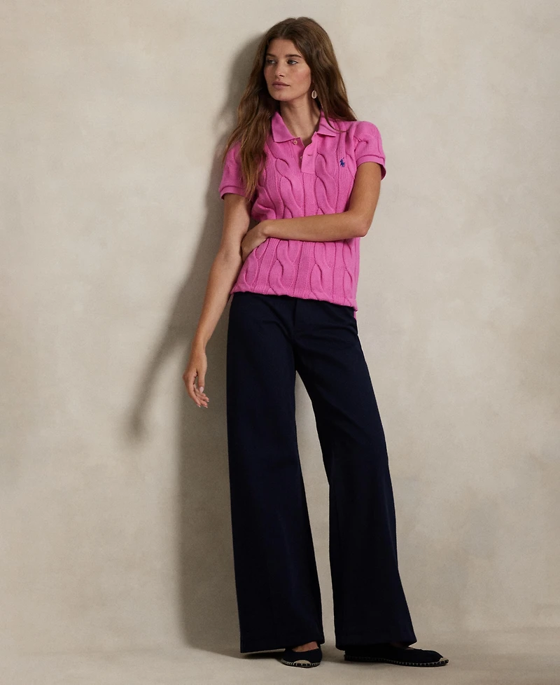 Polo Ralph Lauren Women's Cable-Knit Cotton Shirt