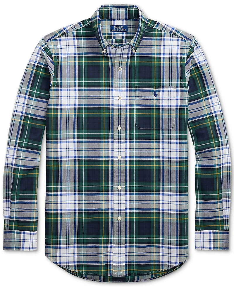Polo Ralph Lauren Men's Classic-Fit Plaid Oxford Shirt