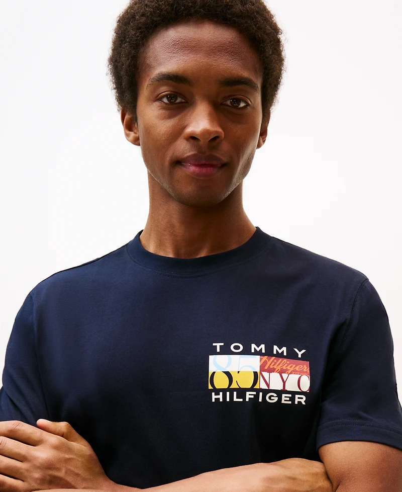 Tommy Hilfiger Men's Color Flag Graphic T-Shirt