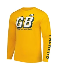 Fanatics Men's Gold Green Bay Packers Long Sleeve T-Shirt