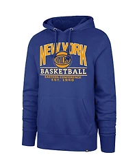 '47 Brand Men's and Women's Royal New York Knicks Good Call Headline Pullover Hoodie