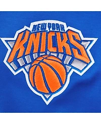 Pro Standard Men's Blue New York Knicks Split Logo Pullover Hoodie