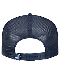 New Era Men's White/Navy Dallas Cowboys Distressed 9FIFTY A-Frame Snapback Hat