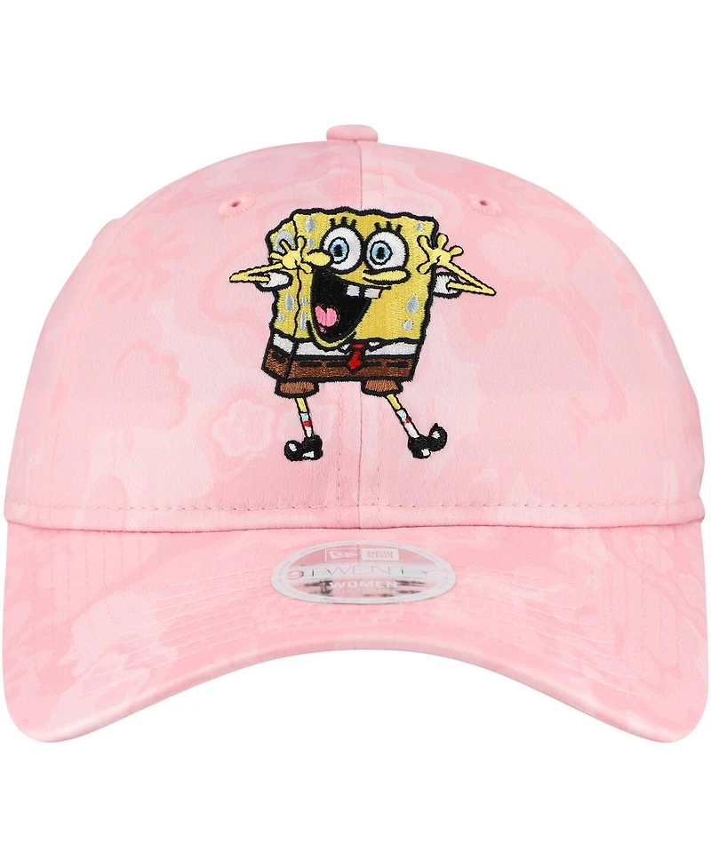 New Era Women's Light Pink SpongeBob SquarePants Adjustable Hat