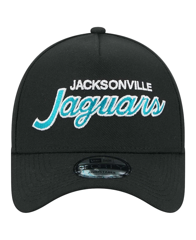 New Era Men's Black Jacksonville Jaguars Smith 9FORTY Adjustable hat