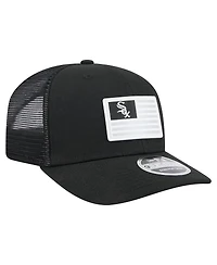 New Era Men's Black Chicago White Sox Flag 9SEVENTY Stretch-Snap Hat