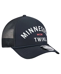 New Era Men's Navy Minnesota Twins Minimalist 9FORTY A-Frame Adjustable Hat