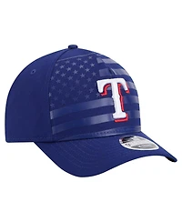 New Era Men's Royal Texas Rangers American Flag 9FORTY M-Crown A-Frame Adjustable Hat