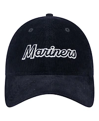 New Era Women's Navy Seattle Mariners Corduroy 9TWENTY Adjustable Hat