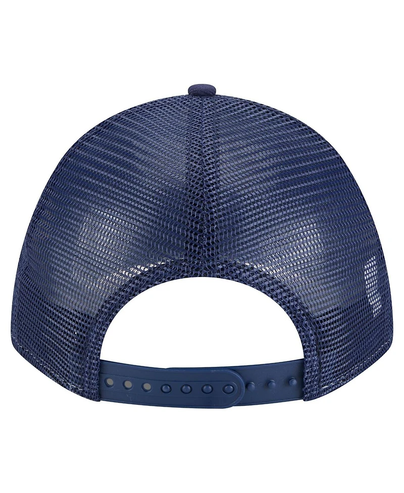 New Era Men's Light Blue/Navy Athletics 2-Tone Color Pack 9FORTY M-Crown A-Frame Adjustable Hat