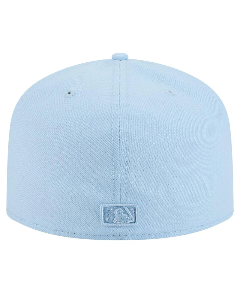 New Era Men's Light Blue Colorado Rockies Color Pack A-Frame 59FIFTY Fitted Hat