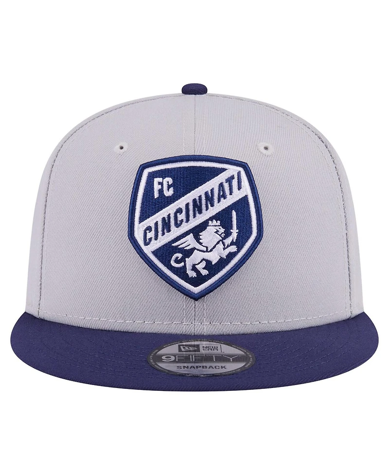 New Era Men's Gray Fc Cincinnati Color Pack Two-Tone 9FIFTY Snapback Hat