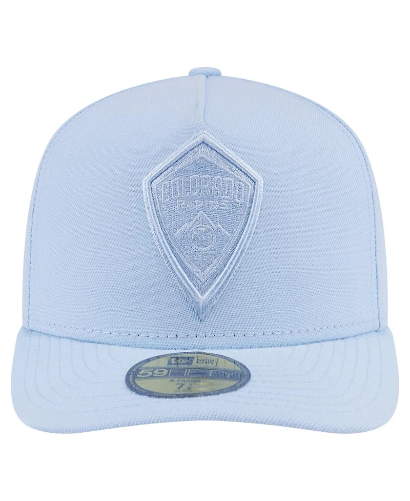 New Era Men's Light Blue Colorado Rapids Color Pack A-Frame 59FIFTY Fitted Hat