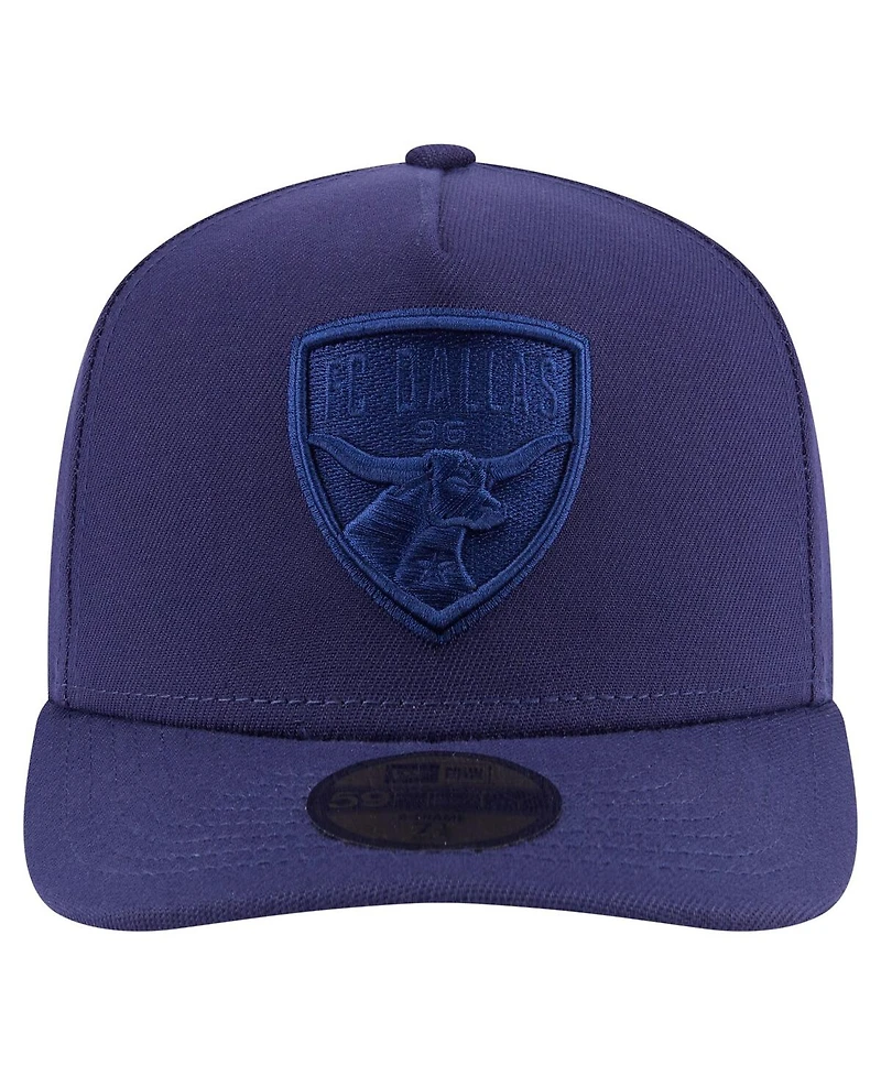 New Era Men's Navy Fc Dallas Color Pack A-Frame 59FIFTY Fitted Hat
