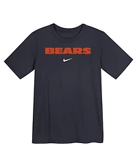Nike Preschool Navy Chicago Bears Wordmark T-Shirt