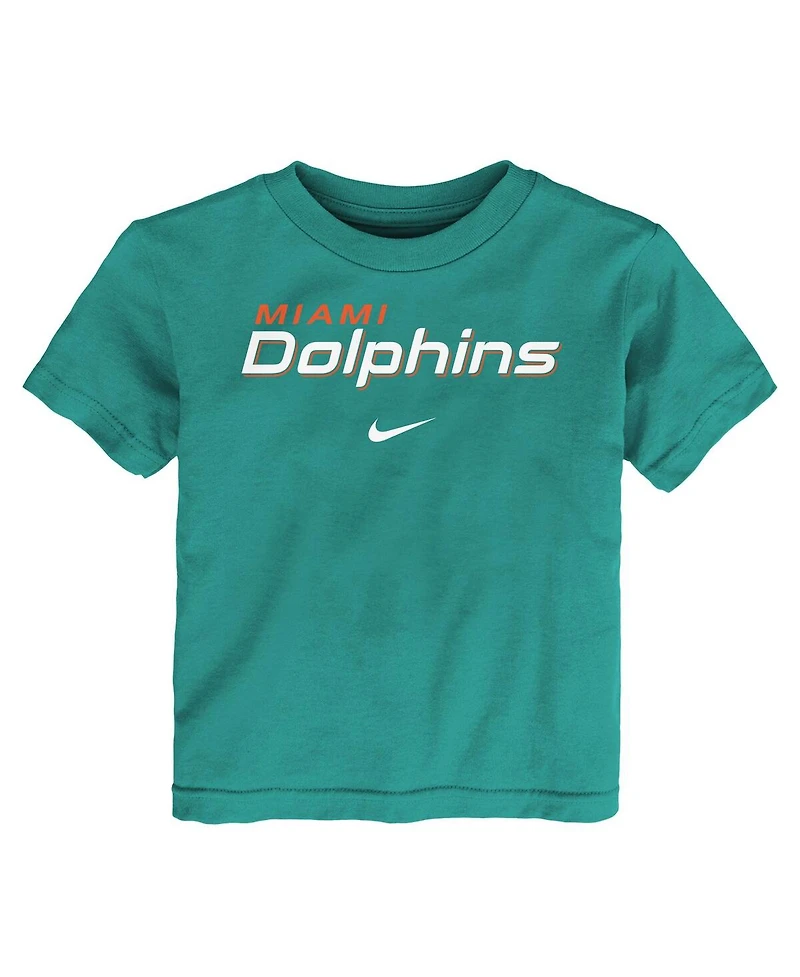 Nike Toddler Aqua Miami Dolphins Wordmark T-Shirt