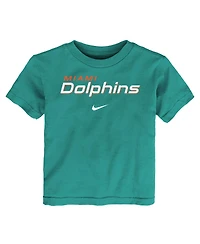 Nike Toddler Aqua Miami Dolphins Wordmark T-Shirt